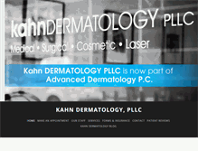 Tablet Screenshot of kahndermatology.com